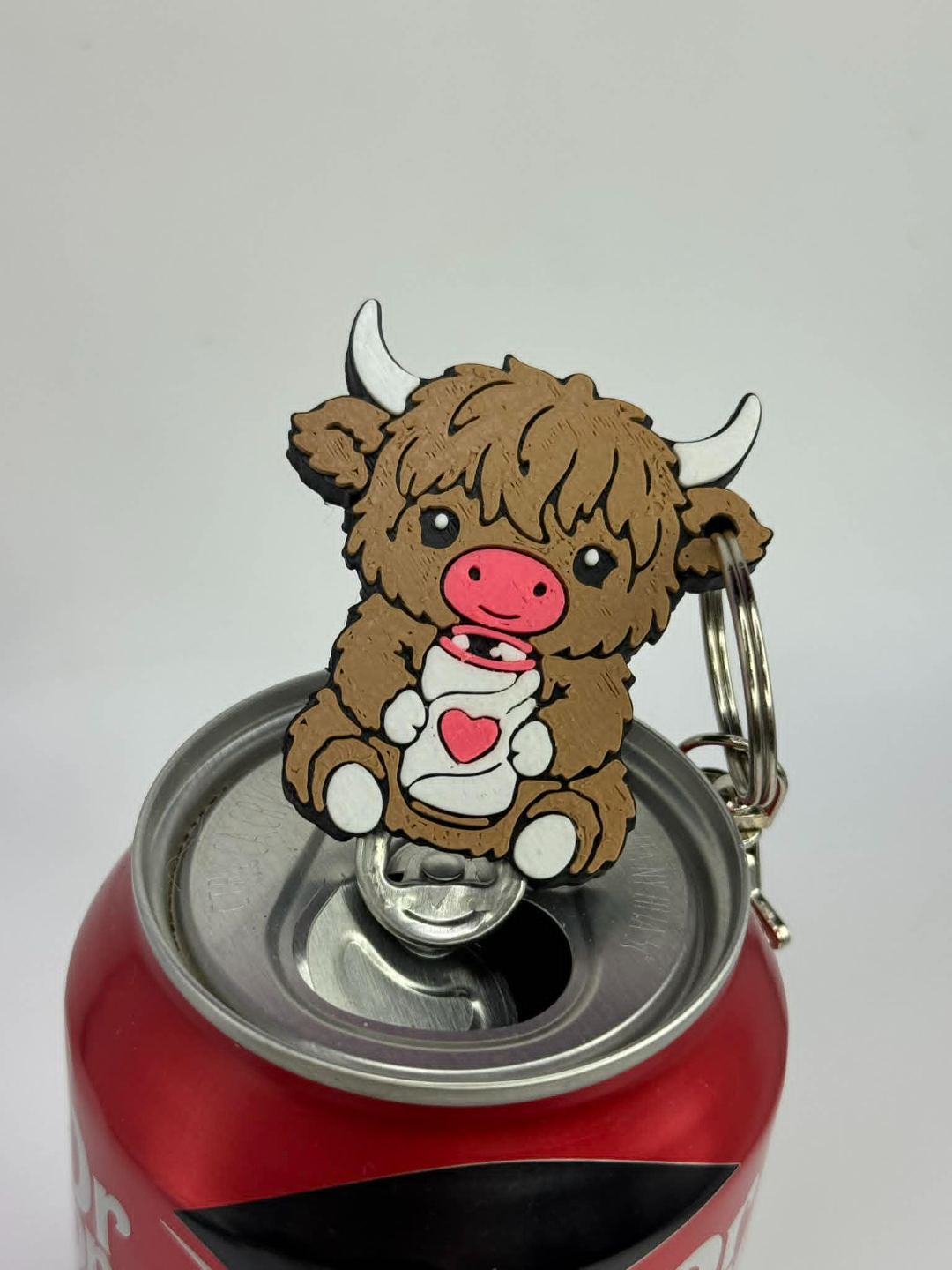 Sippin' Cutie Highland Calf Pop Tab Opener