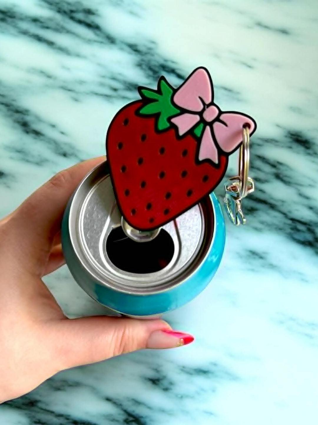Sweetheart Strawberry Pop Tab Opener